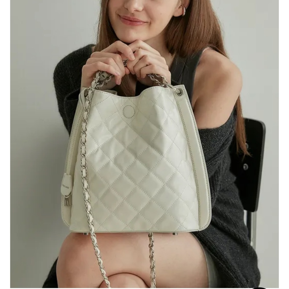 Other And Quilting Karma Bag- Off White